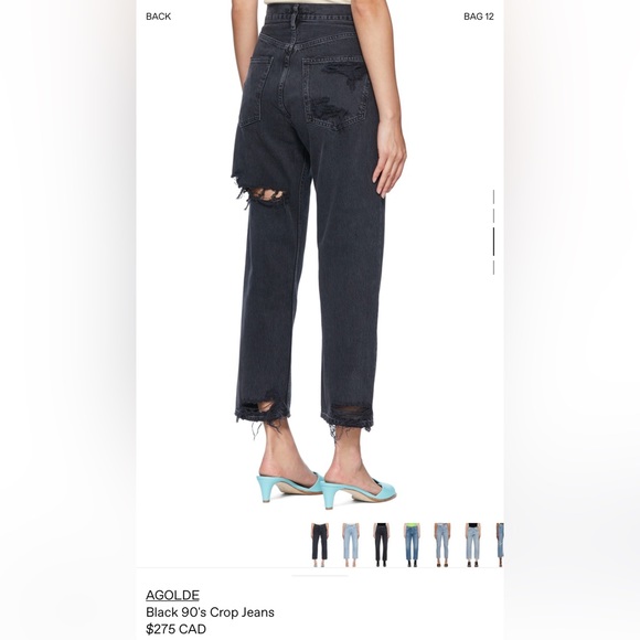 Agolde 90s jeans cropped - Picture 3 of 4
